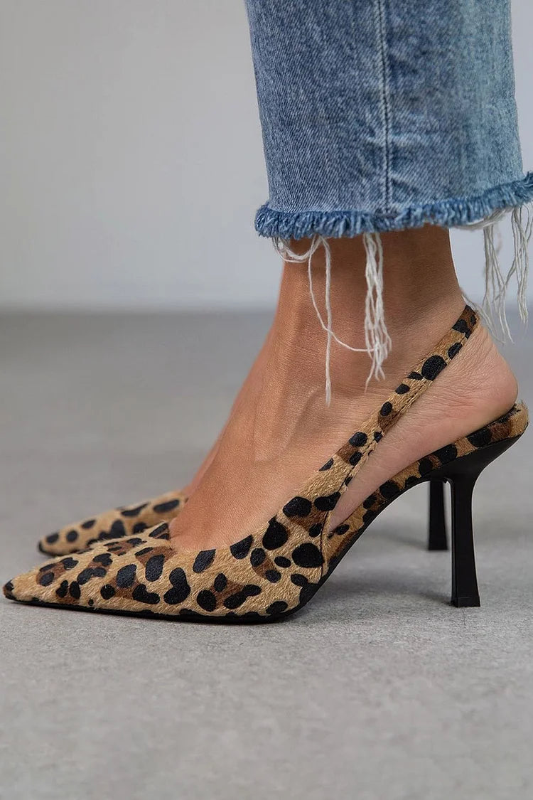 Ana™ | Lodičky D’Orsay s leopardím vzorem