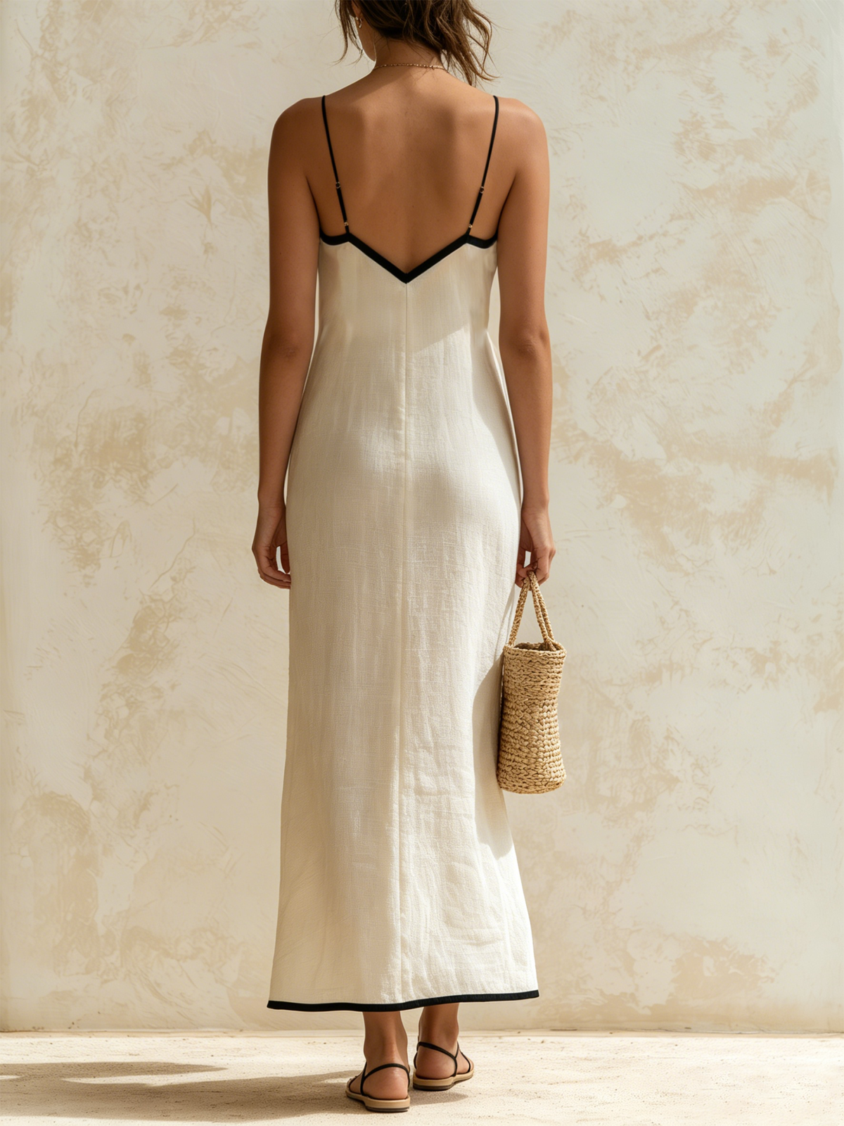 Marisa | Dlouhé šaty Chevron