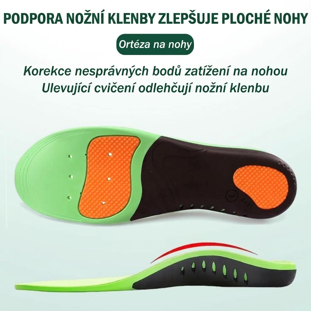 Magické vložky do bot Montela – podpora klenby