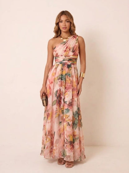 Aurora | Vestido Floral Asimétrico