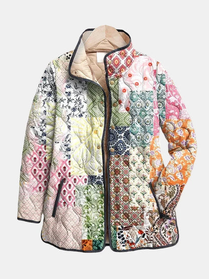 MARIACORTES | Prošívaná vesta v boho patchworkovém stylu Florence