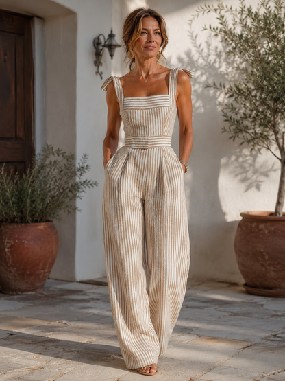 Leticia | Elegantní overal s mašlí