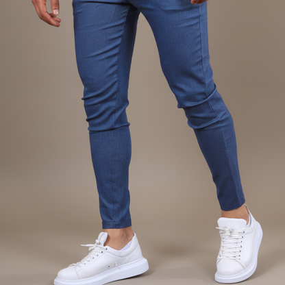 Unax | Pánské chino kalhoty skinny fit s úzkými kotníky, bočními kapsami a poutky na pásek