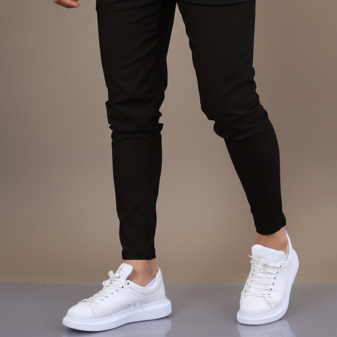 Unax | Pánské chino kalhoty skinny fit s úzkými kotníky, bočními kapsami a poutky na pásek