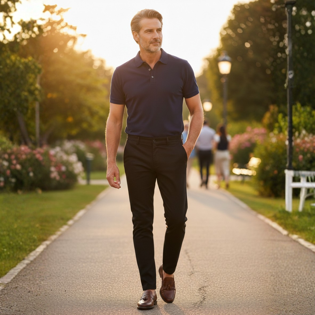 Unax | Pánské chino kalhoty skinny fit s úzkými kotníky, bočními kapsami a poutky na pásek