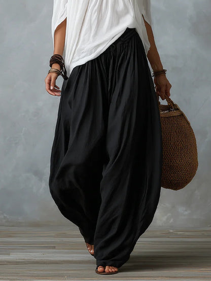 Freja | Vitt Set med Off-Shoulder Top och Lyktobyxor