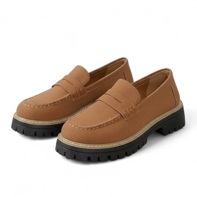 Savyne - Dámské mokasíny elegantní moderní s dvoubarevným provedením