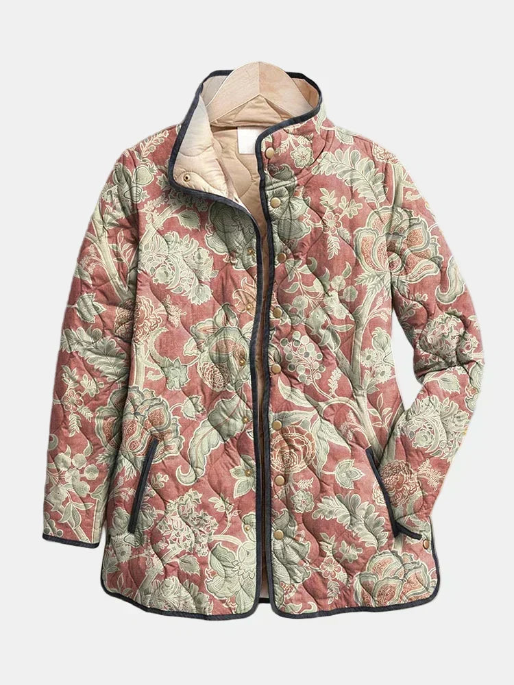 MARIACORTES | Veste Matelassée Damas Terracotta Pauline