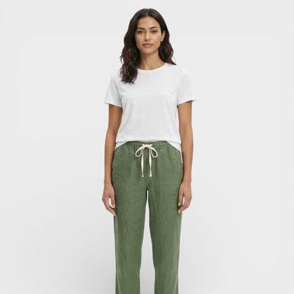 Pantalones Holgados Mujer Cintura Elástica