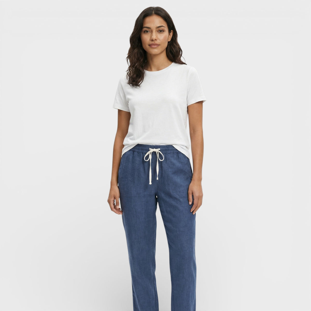 Pantalones Holgados Mujer Cintura Elástica