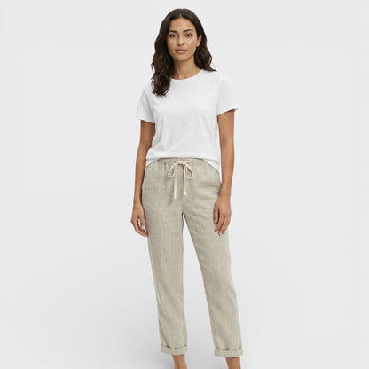 Pantalones Holgados Mujer Cintura Elástica