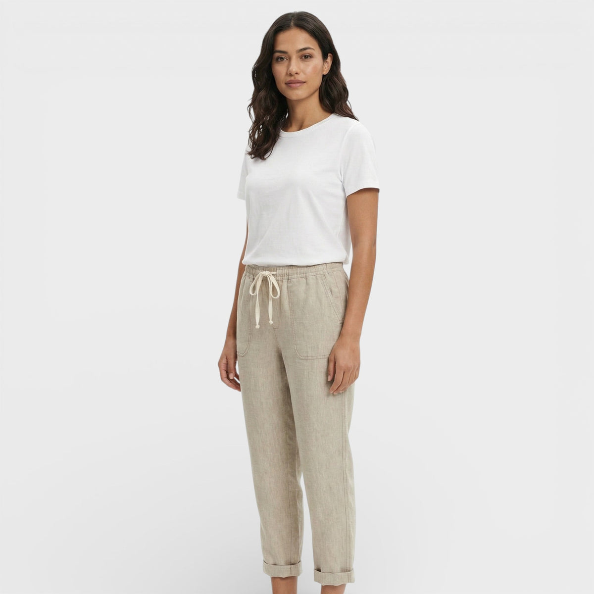 Pantalones Holgados Mujer Cintura Elástica