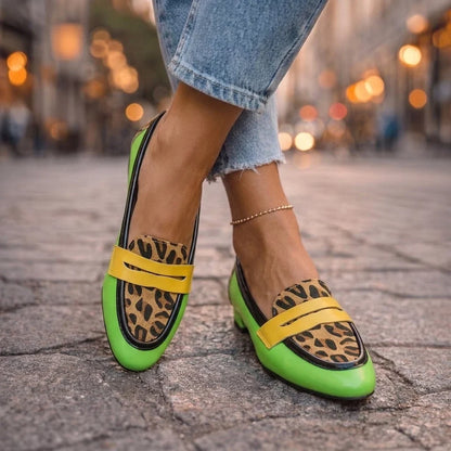 Rosalia Mokasíny s leopardím vzorem