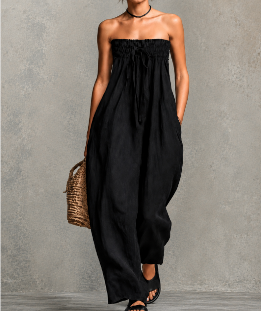 Nina | Elegant Jumpsuit utan Axelband