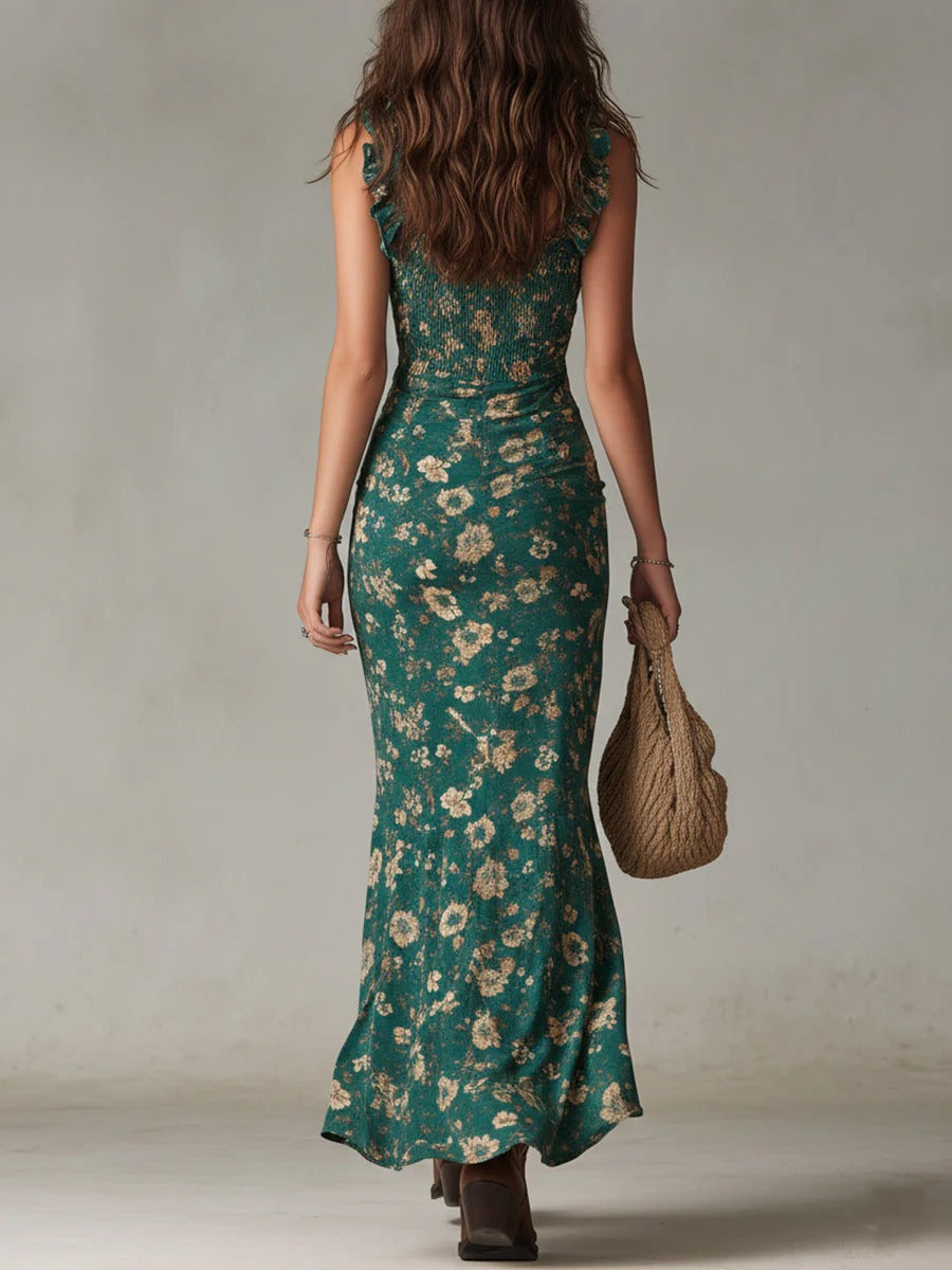 Zara | Retro boho šaty maxi